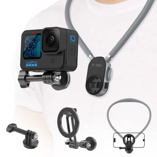 Tech-Protect AC200 Mágneses Magsafe & Gopro & Dji Nyak Tartó Krétaszürke - 7