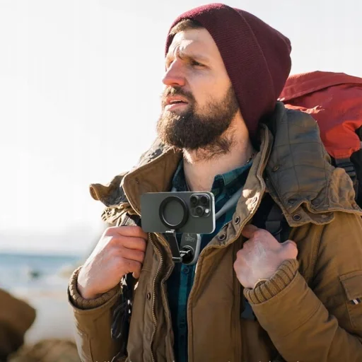 Tech-Protect AC200 Mágneses Magsafe & Gopro & Dji Nyak Tartó Krétaszürke - 11