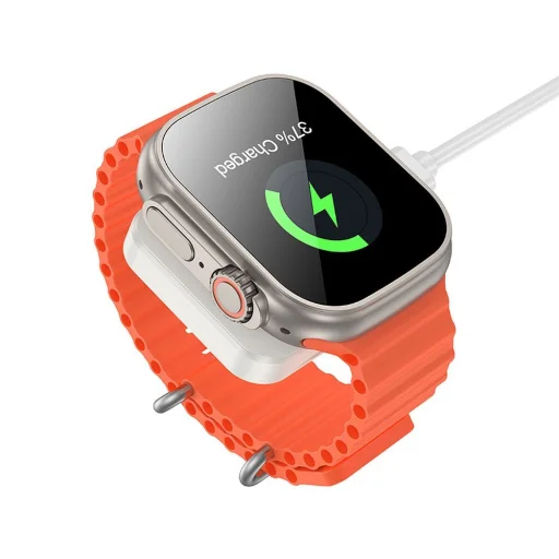 HOCO vezeték nélküli töltő, kompatibilis az APPLE iWatch 2,5W CQ16C tejfehér - 7