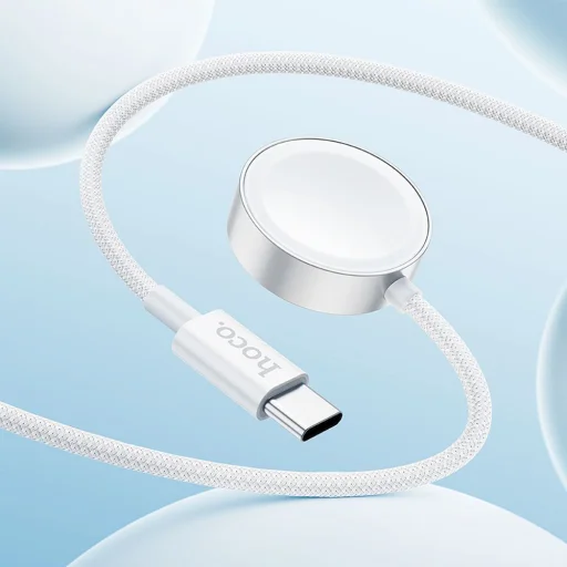 HOCO vezeték nélküli töltő Type C, kompatibilis APPLE Watch és SAMSUNG Watch CW59 fehér - 8