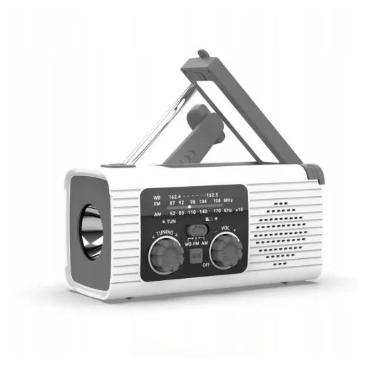 PRISTAR FM rádió zseblámpával 4000 mAh YX318 piros - 8