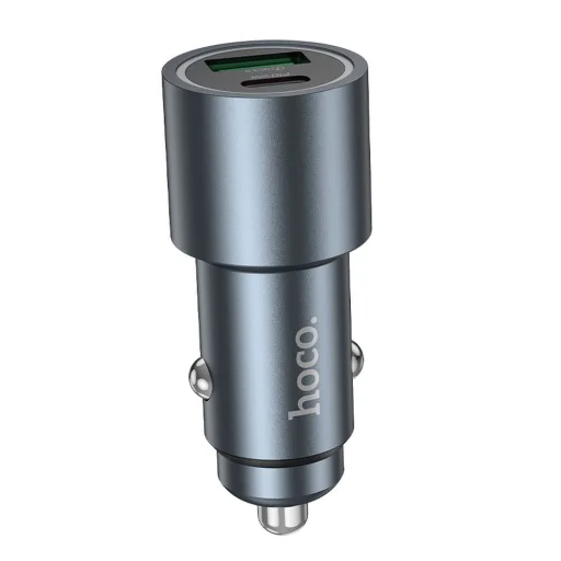 HOCO autós töltő USB A + Type C PD QC3.0 48W Z60 fekete - 5