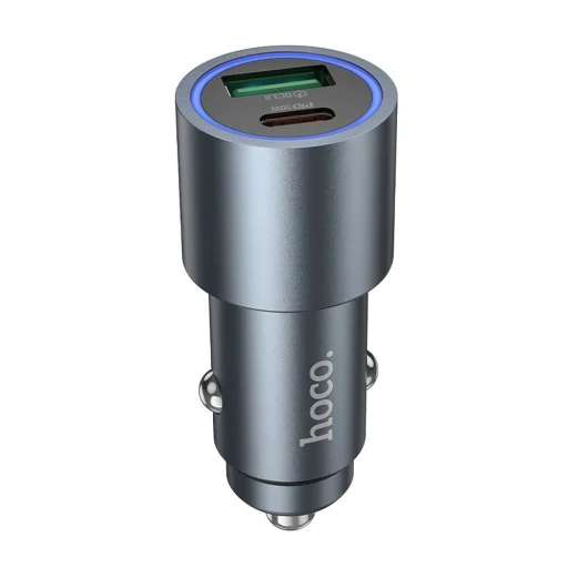 HOCO autós töltő USB A + Type C PD QC3.0 48W Z60 fekete - 1