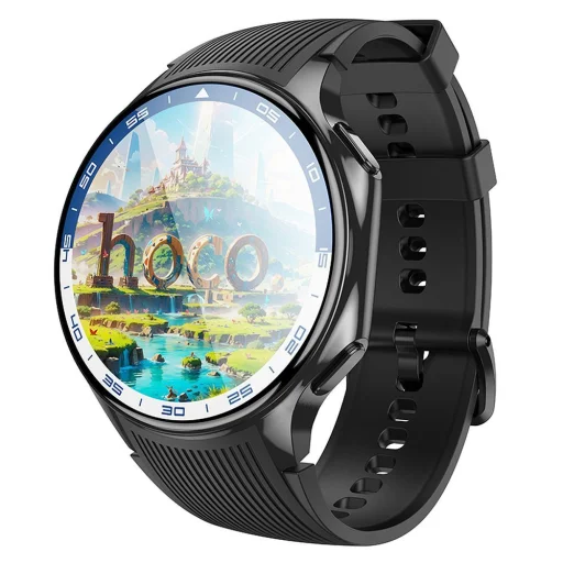HOCO okosóra hívásfunkcióval AMOLED Y24 fekete - 1