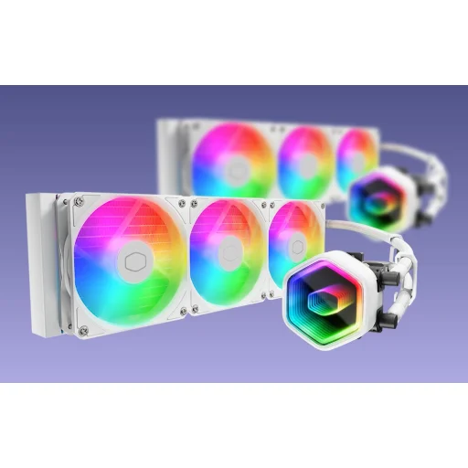 Water Cooling Cooler Master MasterLiquid 360 Core II ARGB (fehér) - 8