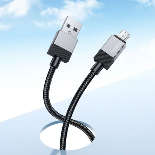 HOCO kábel USB A - Micro USB 2,4A X110 1 m fekete - 4