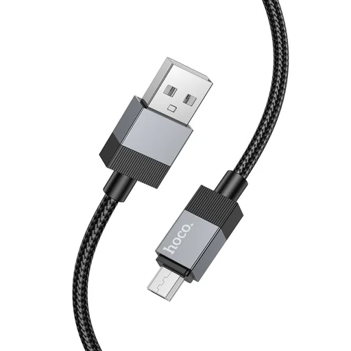 HOCO kábel USB A - Micro USB 2,4A X110 1 m fekete - 1