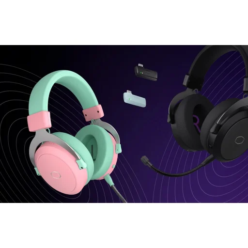 Cooler Master CH351-MC gaming fejhallgató (zöld-rózsaszín) - 15