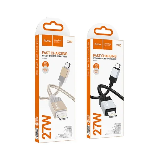 HOCO kábel Type C - Lightning PD 27W X110 1 m fekete - 7