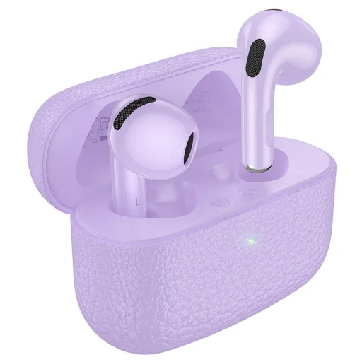 HOCO vezeték nélküli fülhallgató bluetooth TWS EQ15 lila - 1