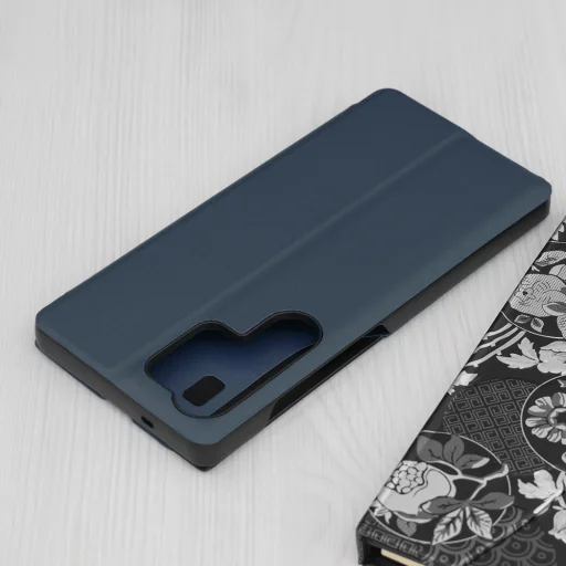  Techsuit - eFold Sorozat - Samsung Galaxy S25 Ultra - Sötétkék tok - 2