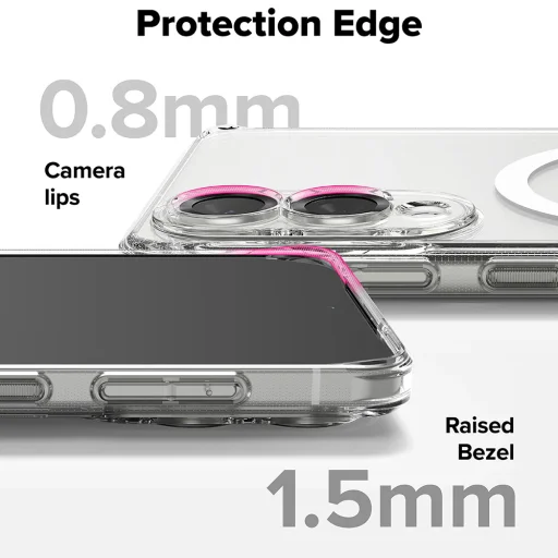  Ringke - Fusion MagSafe - Samsung Galaxy S25 Edge - Átlátszó tok - 6