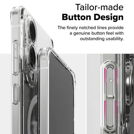  Ringke - Fusion MagSafe - Samsung Galaxy S25 Edge - Átlátszó tok - 7
