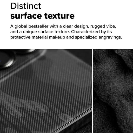  Ringke - Onyx Design - Samsung Galaxy S25 Edge - Fekete Terepmintás tok - 2