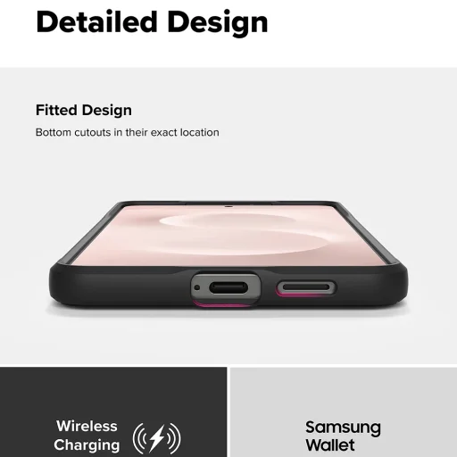  Ringke - Onyx Design - Samsung Galaxy S25 Edge - Fekete Terepmintás tok - 4
