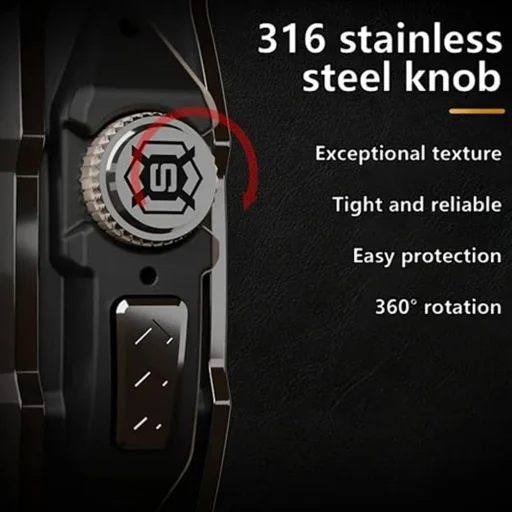 ShellBox - Vízálló IP68 + Óraszíj - Apple Watch Ultra / Ultra 2 - Fekete tok - 5