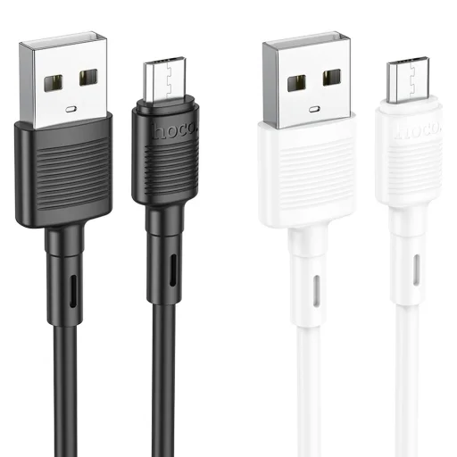 HOCO kábel USB-ről Micro USB-re 2,4A X83 1 m fehér - 4
