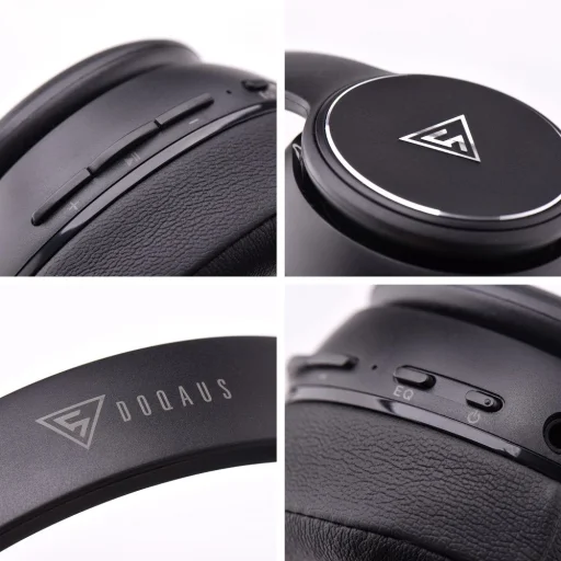 DOQAUS vezeték nélküli fejhallgató Bluetooth DESIGN 3 fekete - 7