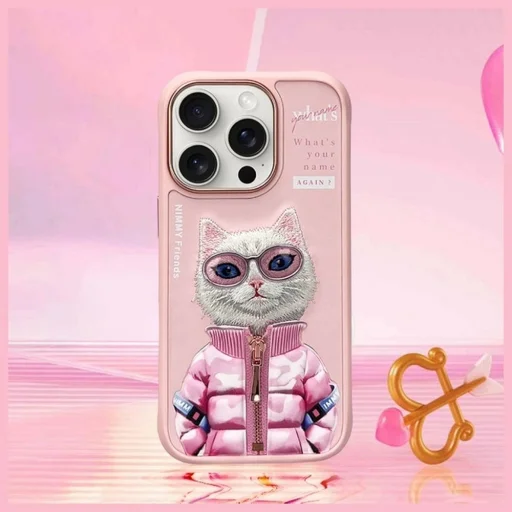 NIMMY tok COOL&CUTE 2.0 Macska iPhone 16 Pro rózsaszín - 8