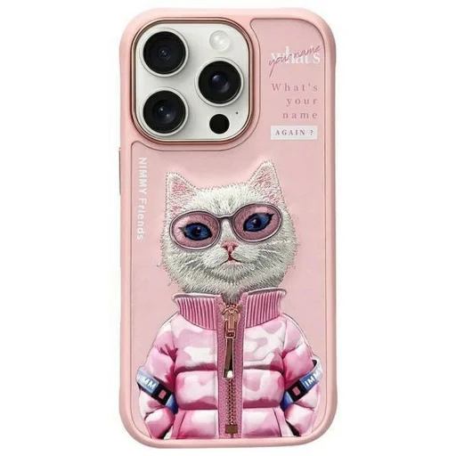 NIMMY tok COOL&CUTE 2.0 Macska iPhone 16 Pro rózsaszín - 1