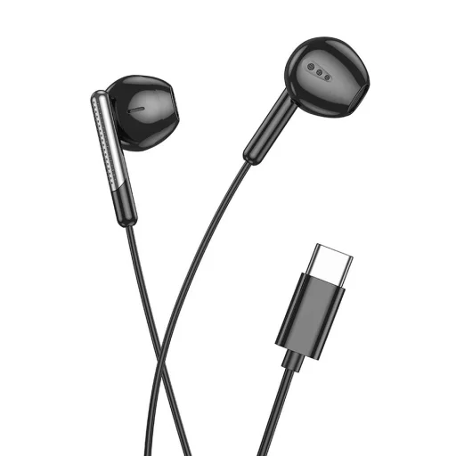 EOL HOCO vezetékes fülhallgatók Type C mikrofonnal M123 fekete - 2