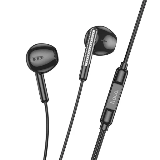 EOL HOCO vezetékes fülhallgatók Type C mikrofonnal M123 fekete - 1