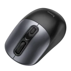 HOCO vezeték nélküli számítógépes egér 2.4G GM28 fekete, fém szürke