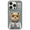 NIMMY tok COOL&CUTE 2.0 Bear iPhone 16 Pro-hoz szürke