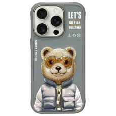 NIMMY tok COOL&CUTE 2.0 Bear iPhone 16 Pro-hoz szürke