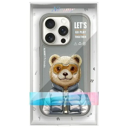 NIMMY tok COOL&CUTE 2.0 Bear iPhone 16 Pro-hoz szürke - 9