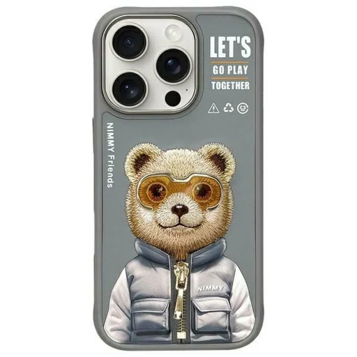 NIMMY tok COOL&CUTE 2.0 Bear iPhone 16 Pro-hoz szürke - 1