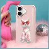 NIMMY tok GLASSES COOL CAT iPhone 16-hoz rózsaszín tok thumbnail