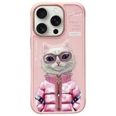 NIMMY tok COOL&CUTE 2.0 Cat iPhone 16 Pro Max-hoz rózsaszín