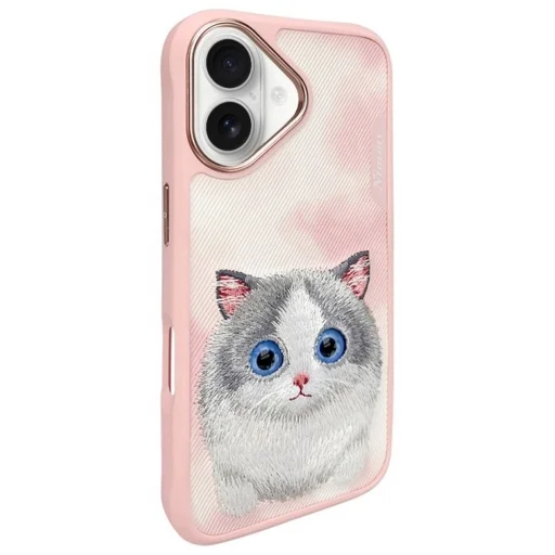 NIMMY tok BIG EYED PET 2.0 Macska iPhone 16-hoz rózsaszín tok - 11