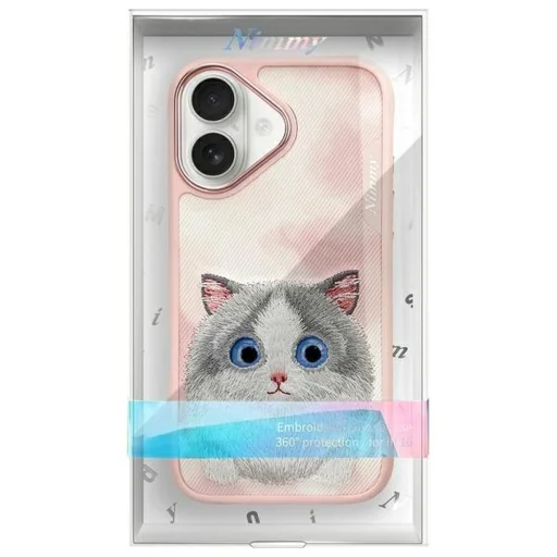 NIMMY tok BIG EYED PET 2.0 Macska iPhone 16-hoz rózsaszín tok - 12