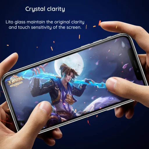  Lito - HD Pro Matte - iPhone 16 Pro Max - Fekete üvegfólia - 4