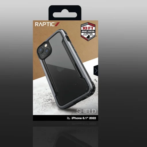 Raptic X-Doria Shield tok iPhone 14 páncélozott fekete tok - 9