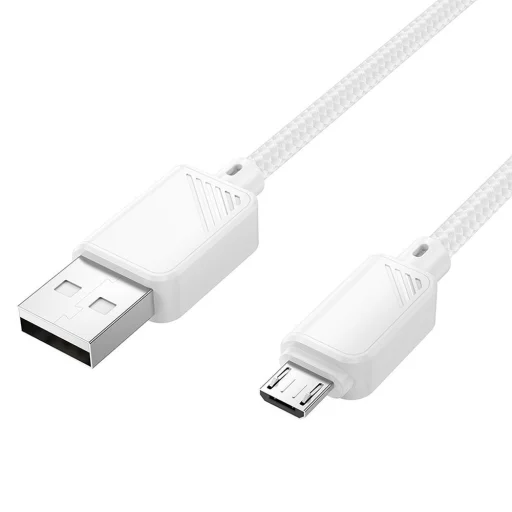 HOCO USB A - Micro USB kábel 2,4A X113 1 m fehér - 4