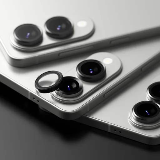 Ringke kamera védőkeret Galaxy S25 Edge fekete üvegfólia - 6