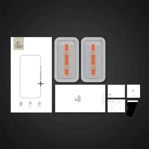 Tech-Protect Quick Set+ edzett üveg 2-pack Samsung Galaxy S25 Ultra átlátszó üvegfólia - 6