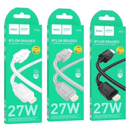 HOCO kábel Type C - Lightning PD 27W X113 1 m fehér - 5