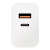 OBAL:ME Fali töltő USB-A + USB-C 25W Fehér thumbnail