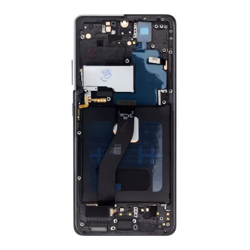 LCD kijelző + Érintőegység + Előlap a Samsung SM-G998 Galaxy S21 Ultra Phantom Black készülékhez - 2