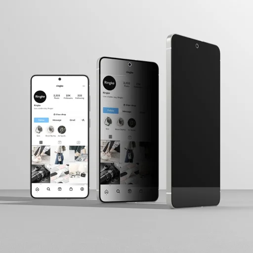 Edzett üveg Ringke Easy Slide 2-pack Galaxy S25 Edge Privacy üvegfólia - 4