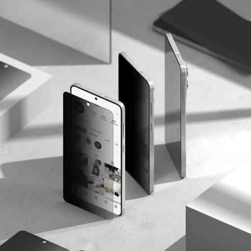 Edzett üveg Ringke Easy Slide 2-pack Galaxy S25 Edge Privacy üvegfólia - 5