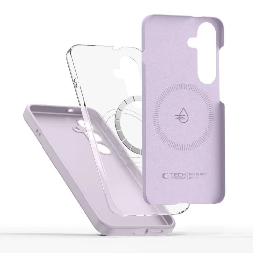 Tech-protect Liquid Silicone Magsafe Galaxy S25 Edge Mauve tok - 2