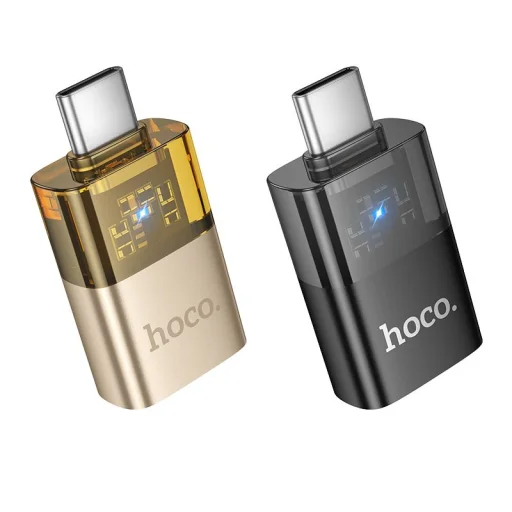 HOCO adapter OTG Type C (male) USB A (female) UA36B arany, - 3