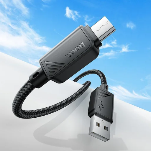 HOCO kábel USB A - Micro USB 2,4A X113 1 m fekete - 3