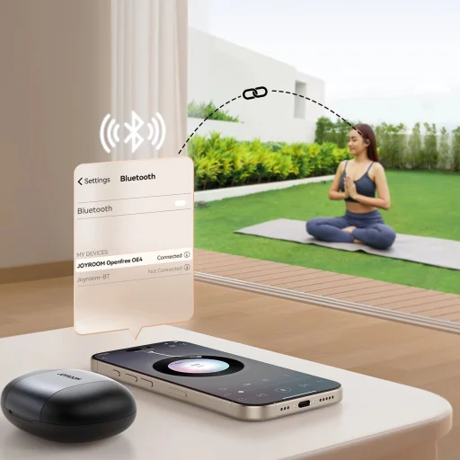 Joyroom Openfree JR-OE4 nyitott fülhallgatós TWS vezeték nélküli fülhallgató – fekete - 8