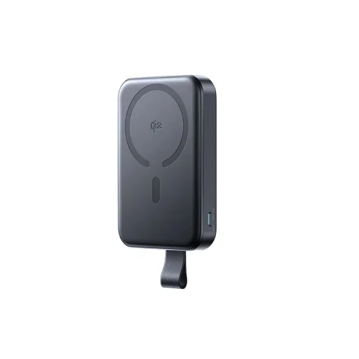 Joyroom JR-PBM11 Powerbank 10000mAh 22.5W Qi2, MagSafe kompatibilis, állvánnyal - fekete - 1